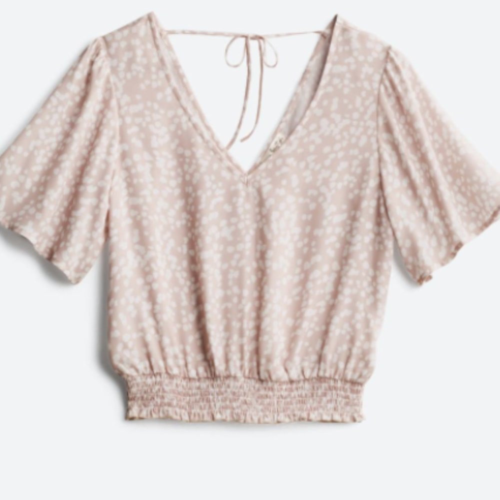 NINE BRITTON Cidro Smocked Bottom Blouse